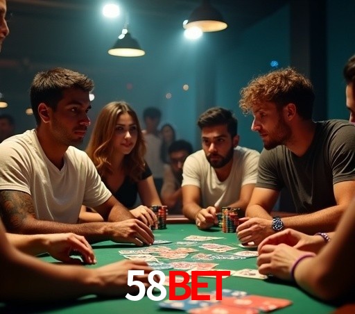 Interface moderna da plataforma 58BET